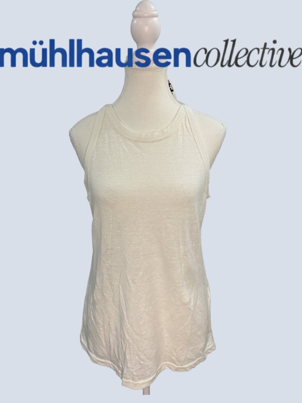 Banana Republic Linen Cream Tank Top